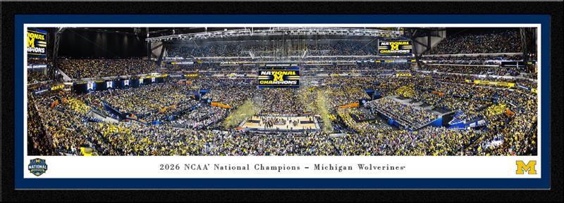 Michigan Wolverines Men's Basketball National Champions Select Panorama