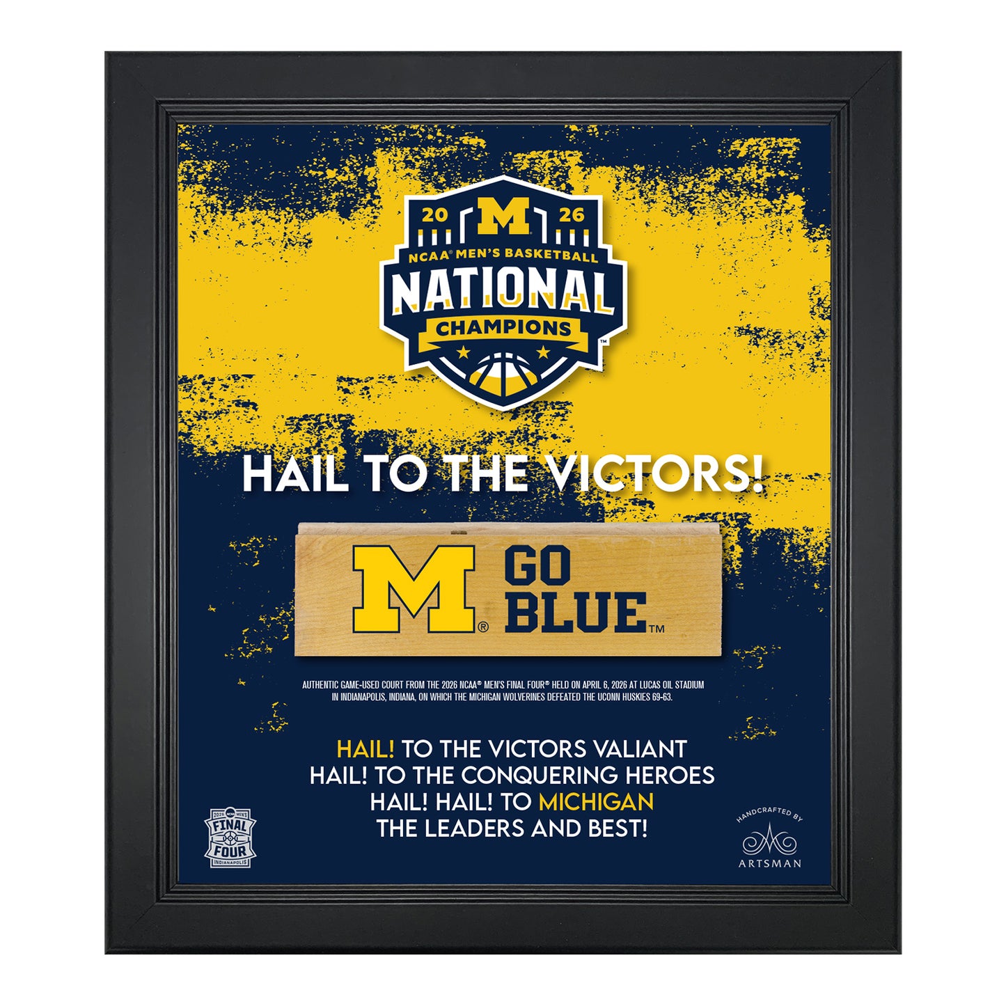 Michigan Wolverines Champions Hail Frame