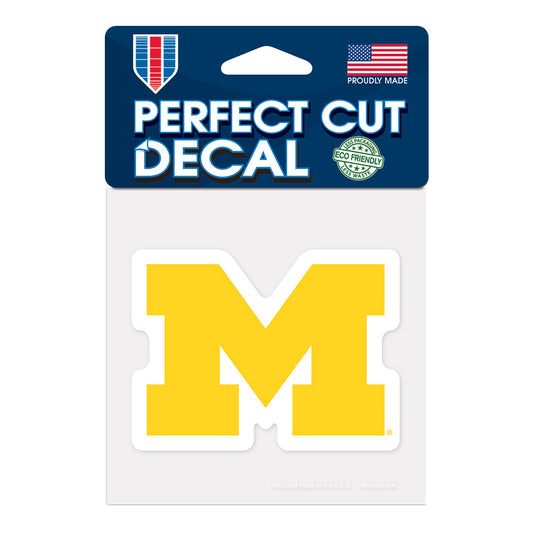 Michigan Wolverines Wincraft 4x4 Decal - Front View