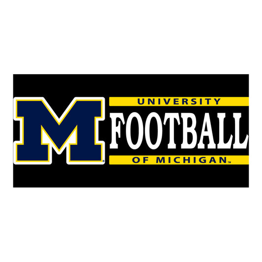 University of Michigan Football Decal - Front View