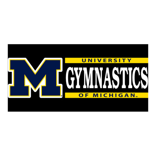 University of Michigan Gymnastics Decal - Front View