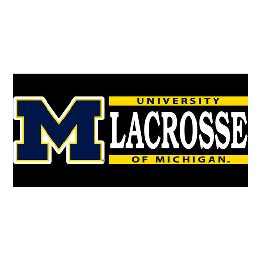 University of Michigan Lacrosse Decal - Front View