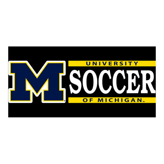 University of Michigan Soccer Decal - Front View