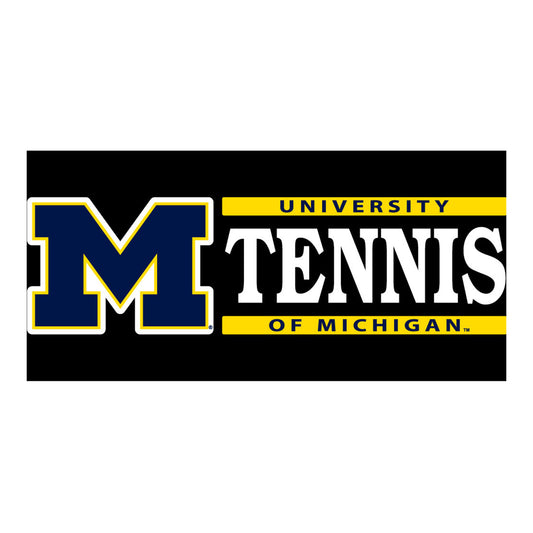 University of Michigan Tennis Decal - Front View