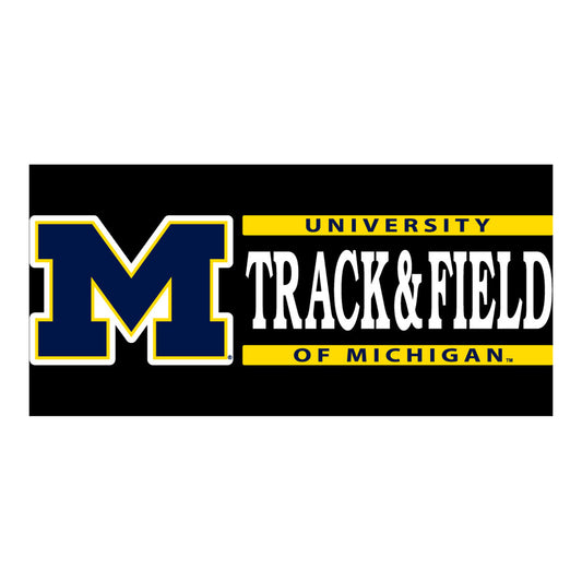 University of Michigan Track & Field Decal - Front View