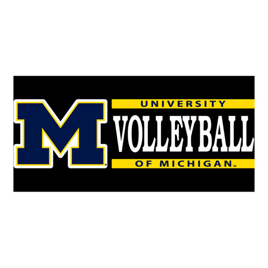 University of Michigan Volleyball Decal - Front View