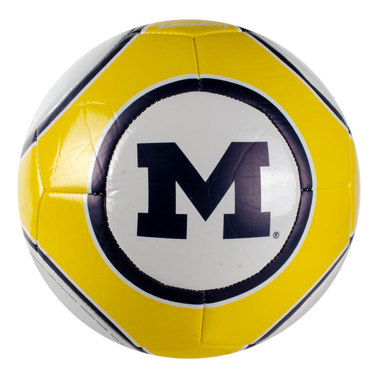 Michigan Wolverines Baden Soccer Ball - Front View