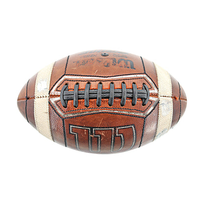 2001 Game Used Michigan Wolverines Wilson Football 1 In Brown - Above View