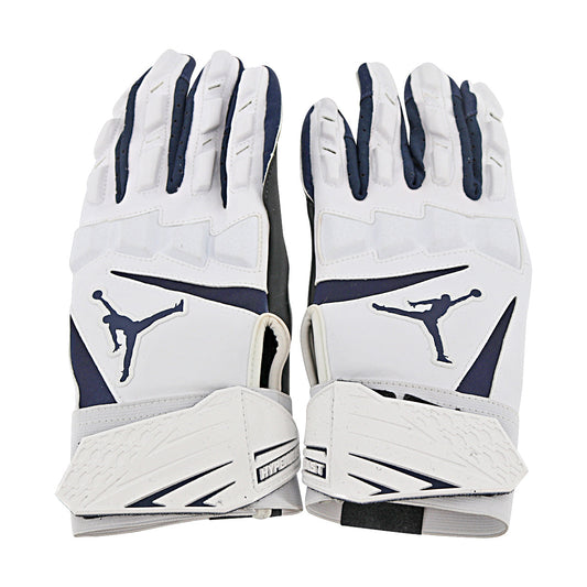 Jordan Brand Hyperbeast 2.0 Team Issued Michigan Wolverines White Gloves Size L Style F979 - Front View