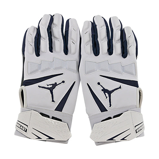 Jordan Brand Hyperbeast 2.0 Team Issued Michigan Wolverines White Gloves Size XL Style F979 - Back View