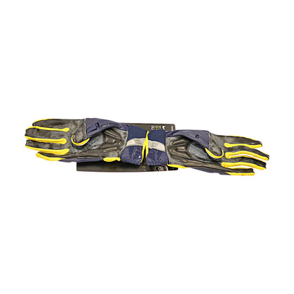 Jordan Brand SM D-Tack 6.0 FG CLG Michigan Wolverines Blue Gloves Size: L  PGF975 - Inside View