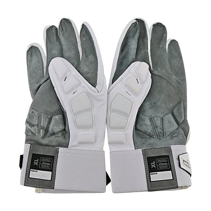 Jordan Brand Hyperbeast Leather Michigan Wolverines White Gloves Size: XL Style 469 In White - inside View