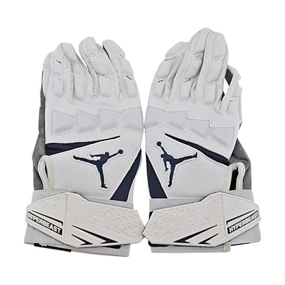 Jordan Brand Hyperbeast 2.0 CLG Team Issued Michigan Wolverines White Gloves Size XL Style F981 - Back View