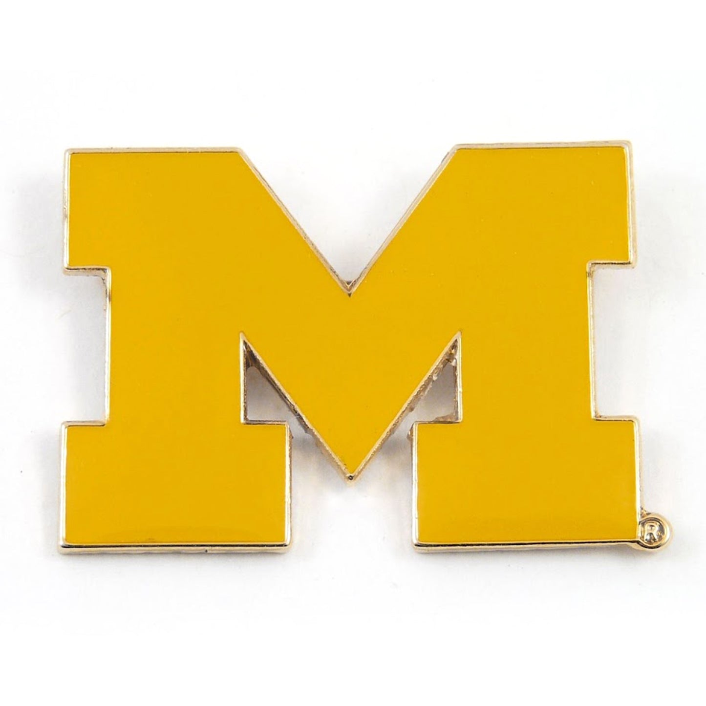 Michigan Wolverines Primary M Hat Pin - Front View