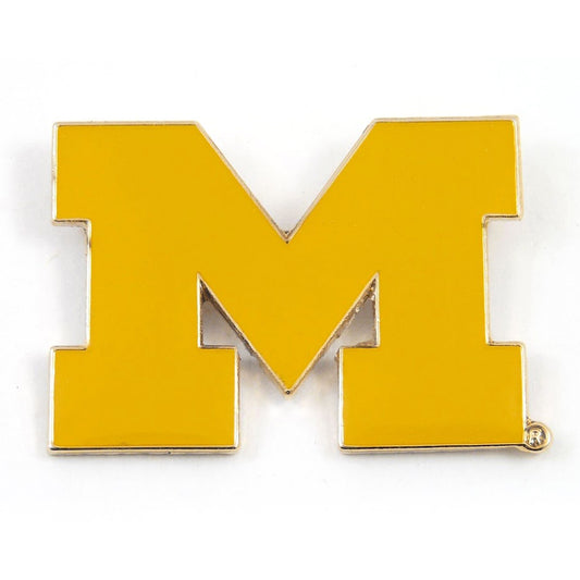 Michigan Wolverines Primary M Hat Pin - Front View