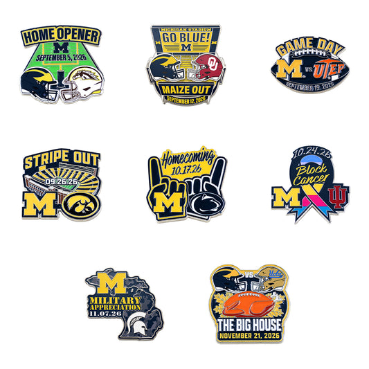 Michigan Wolverines Matchup Hatpin Set
