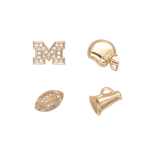 Michigan Wolverines Glam Day Stud Earring Pack
