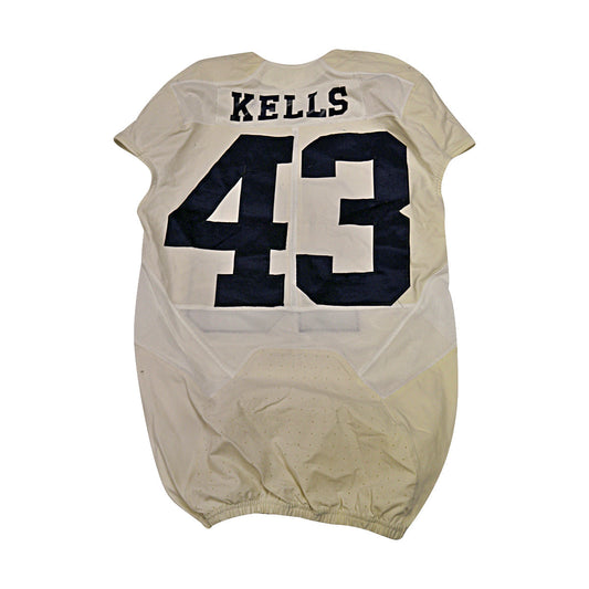 Kelis Michigan Wolverines #43 2016 Practice Used White Jordan Brand Jersey - Back View