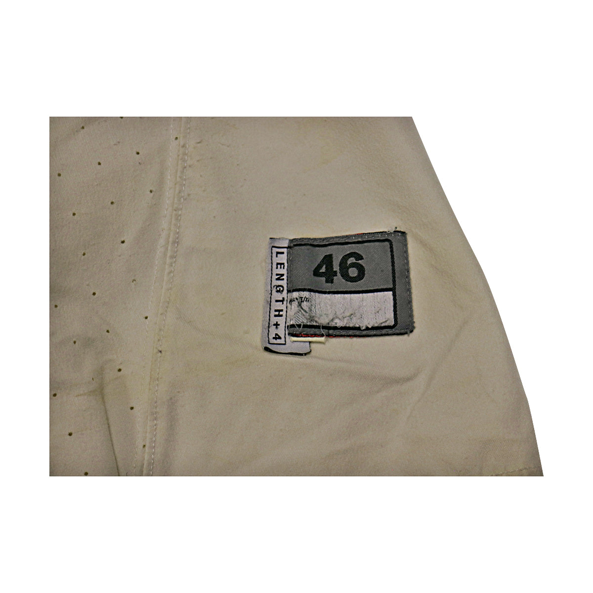 Chris Wormley Michigan Wolverines #43 2016 Practice Used White Jordan Brand Jersey - Tag View