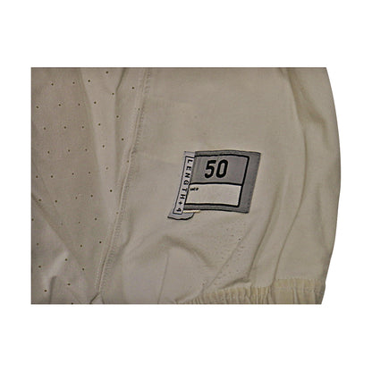 Michael Dwumfour Michigan Wolverines #50 2016 Practice Used White Jordan Brand Jersey - Tag View