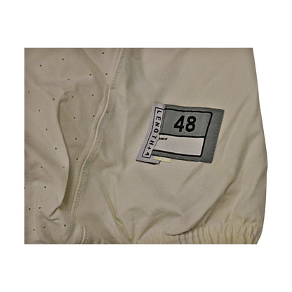 Erik Magnuson Michigan Wolverines #78 2016 Practice Used White Jordan Brand Jersey - Tag View