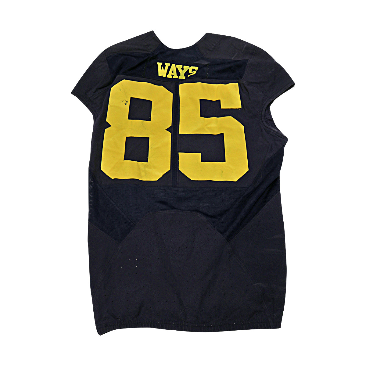 Michael Onwenu Michigan Wolverines #50 Practice Used Navy Jordan Brand Jersey - Back View