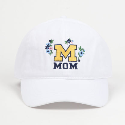 Michigan Wolverines Ponyflo Ladies Mom Floral Hat