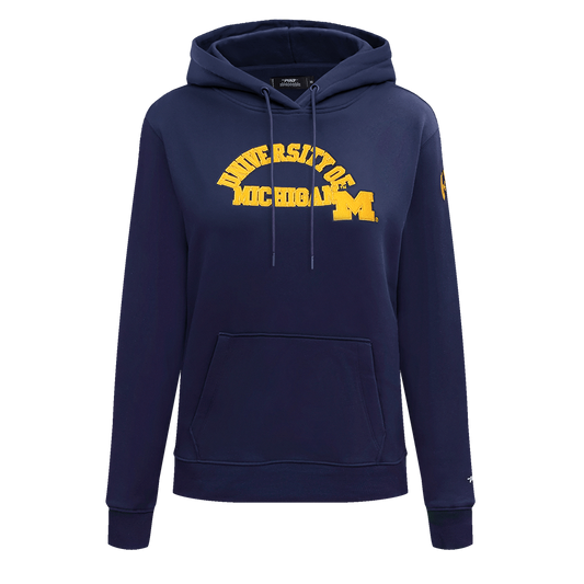 Women's Michigan Wolverines Pro Standard University of Michigan Navy Hoodie - Front View