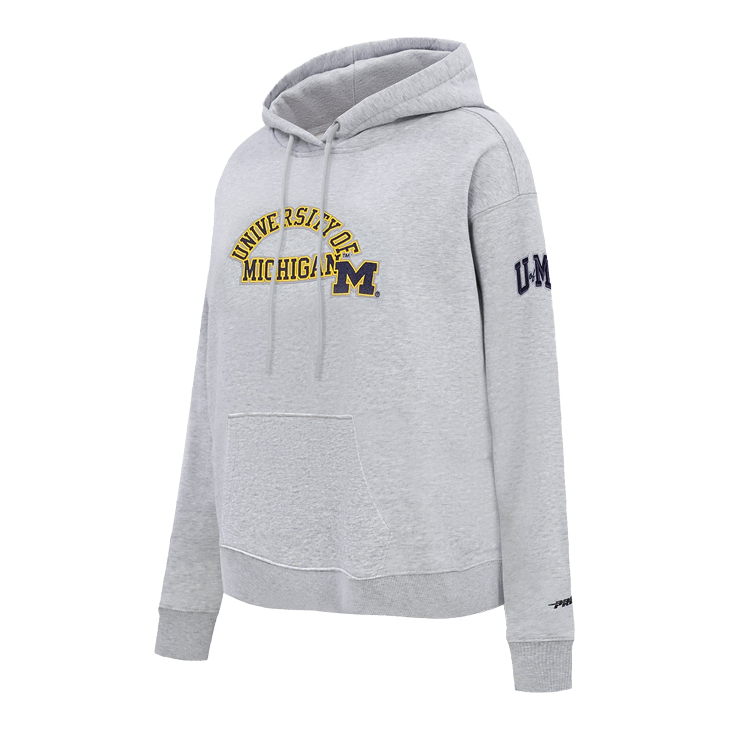 Women's Michigan Wolverines Pro Standard University of Michigan Yellow Hoodie - Alternate Front View