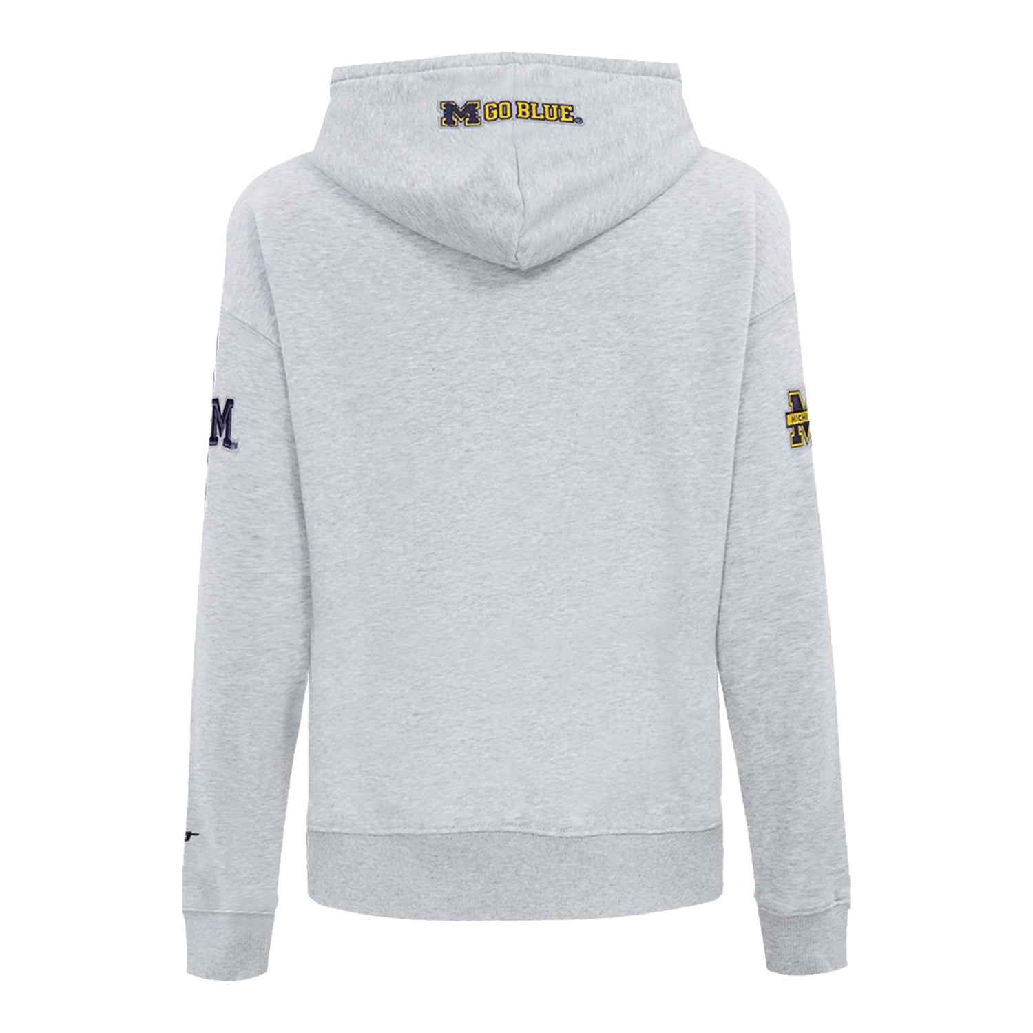 Women's Michigan Wolverines Pro Standard University of Michigan Yellow Hoodie - Back View