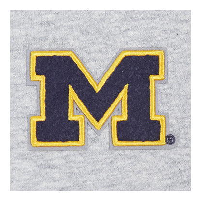 Women's Michigan Wolverines Pro Standard Cropped Hoodie - Front Detail View