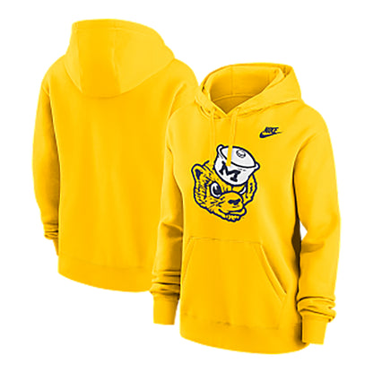 Women's Michigan Wolverines Nike Legacy Logo Fleece Hoodie - Multi View