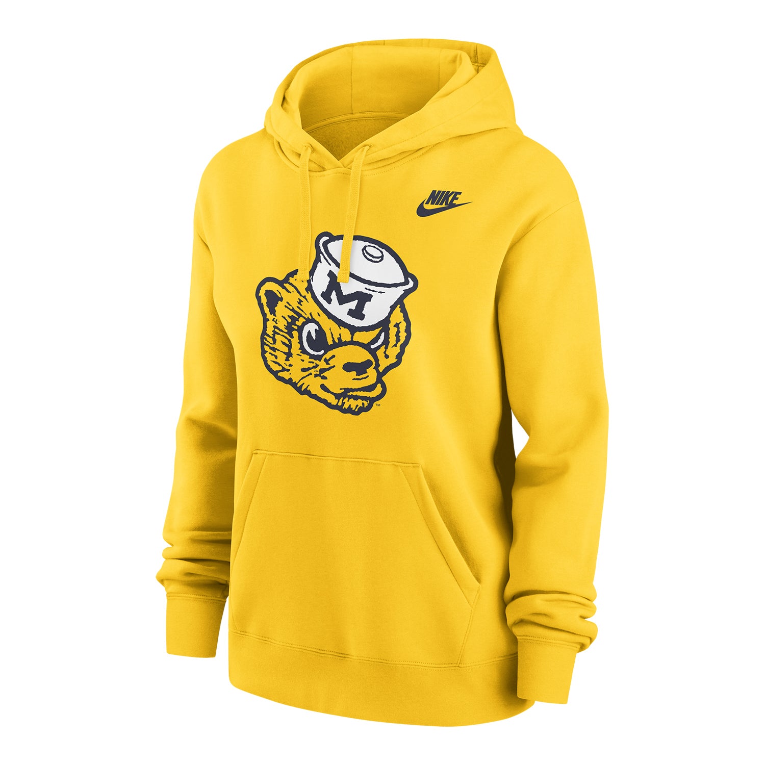 Women's Michigan Wolverines Nike Legacy Logo Fleece Hoodie - Front View