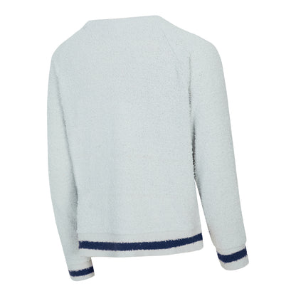 Michigan Wolverines Whitley Women's Crewneck Sweatshirt In White - Back View