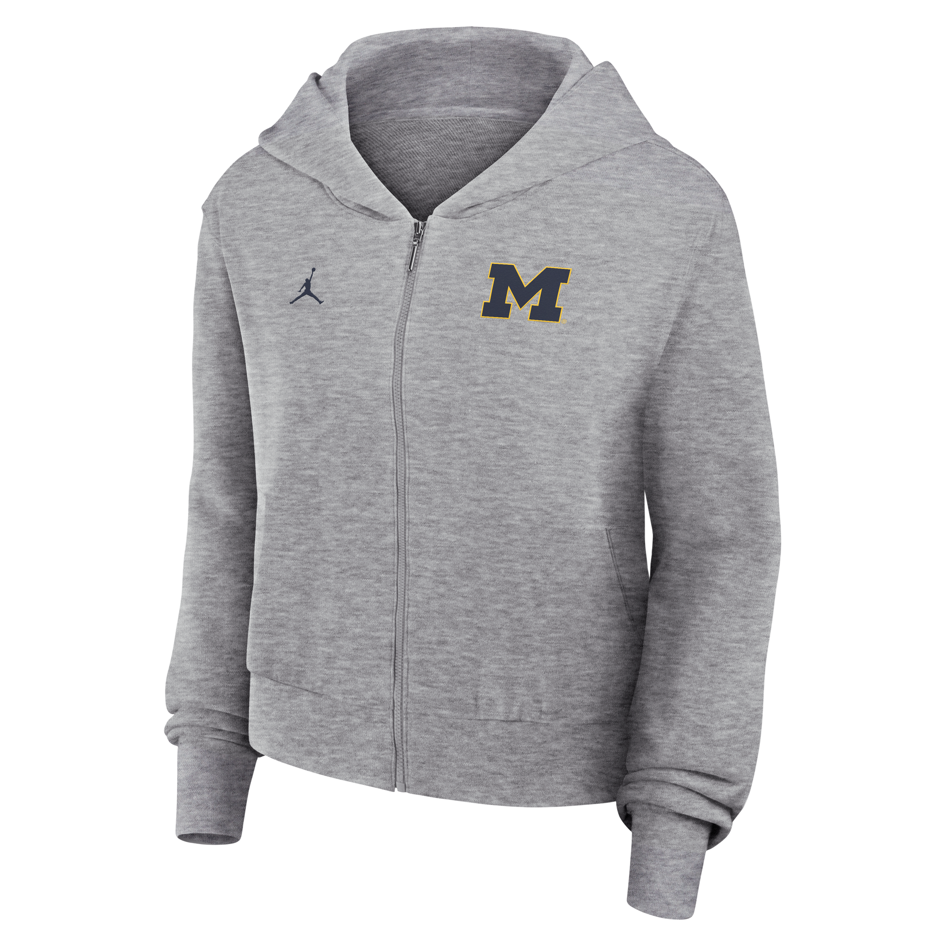 Michigan Wolverines Jordan Ladies Block M Full Zip Hoodie – The M