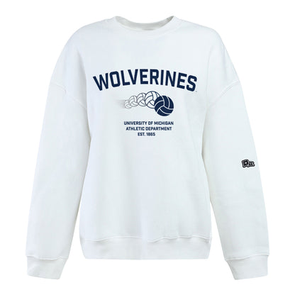Michigan Wolverines Volleyball Ladies Crewneck