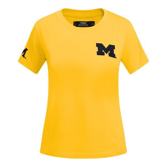 Ladies Michigan Wolverines Pro Standard T-Shirt - Front View