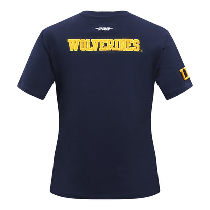 Ladies Michigan Wolverines Pro Standard T-Shirt - Back View