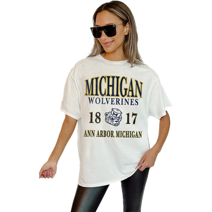 Ladies Michigan Wolverines Game Day Couture T-Shirt - Main View