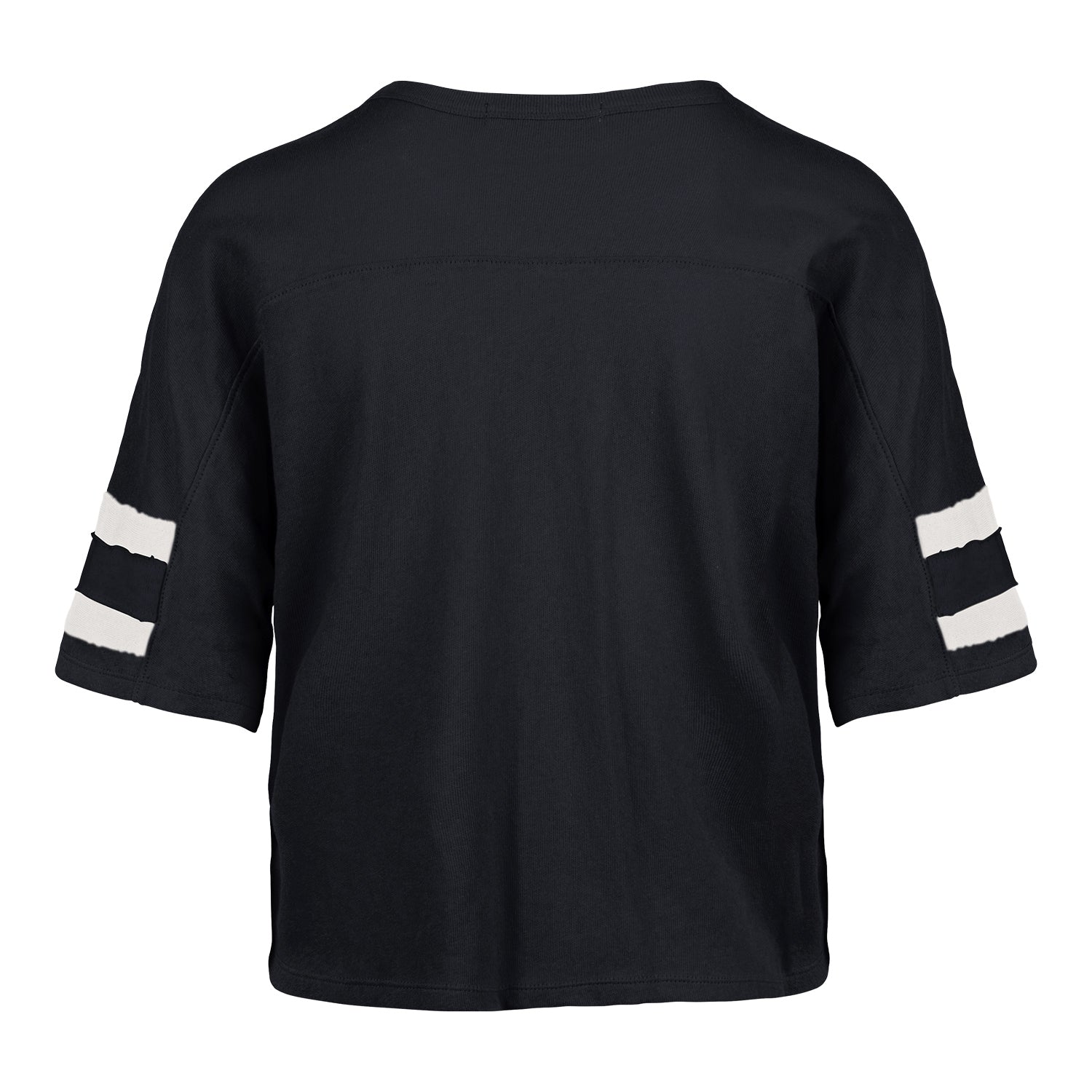Michigan Wolverines 47 Brand Women's Navy Premier Scout Crop Tee In Black - Back View