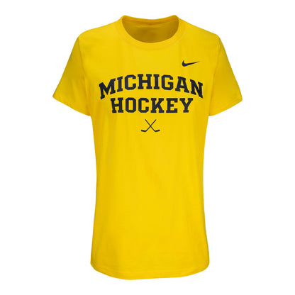 Michigan Wolverines Hockey Ladies Nike Tee
