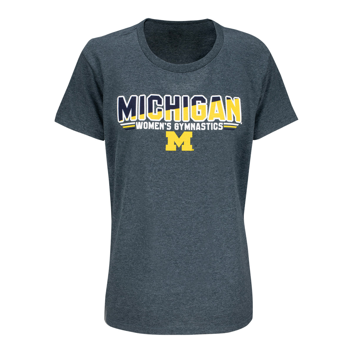Michigan Wolverines Women's Gymnastics Wordmark Tee
