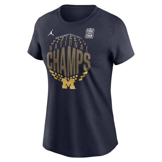 Michigan Wolverines Men's Basketball National Champions Ladies Locker Room T-Shirt