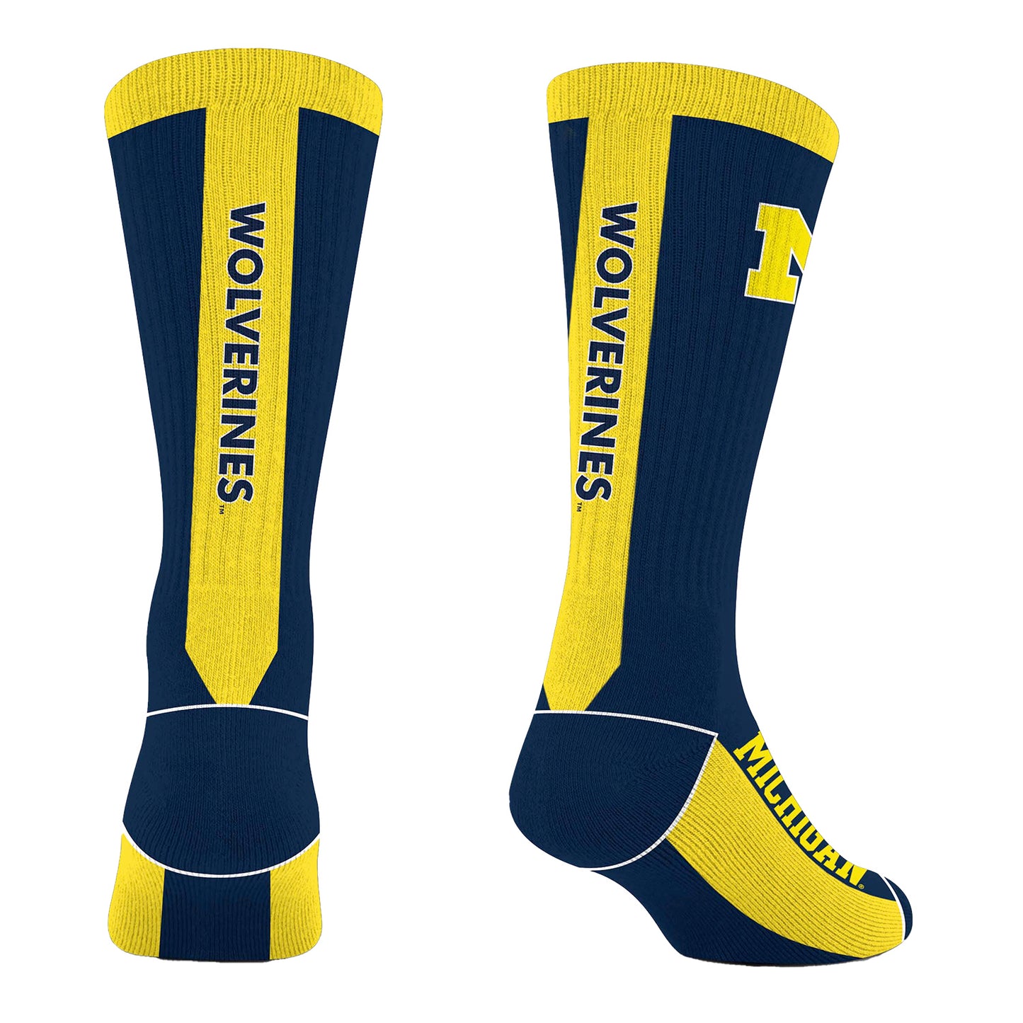 Michigan Wolverines MVP Sock - Back View