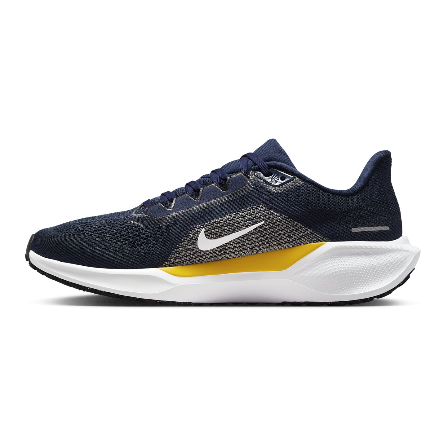Michigan Wolverines Nike Pegasus Zoom 41 Shoes In Navy - Inside View