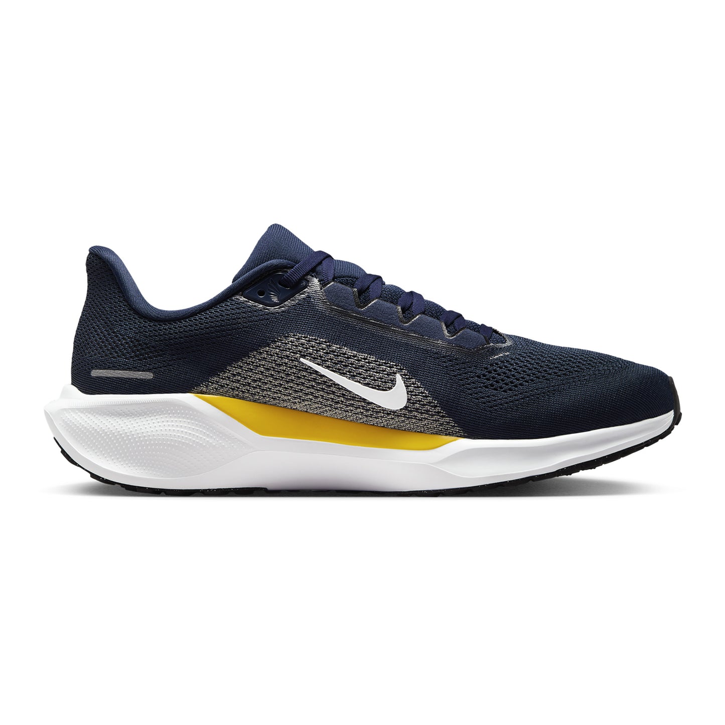 Michigan Wolverines Nike Pegasus Zoom 41 Shoes In Navy - Inside View 2