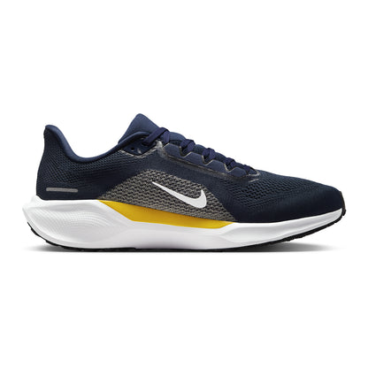 Michigan Wolverines Nike Pegasus Zoom 41 Shoes In Navy - Inside View 2
