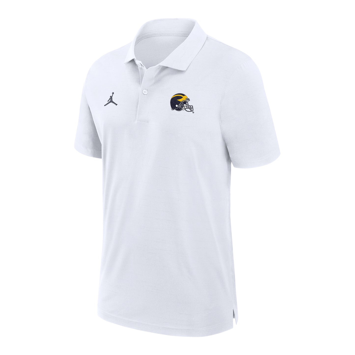 Michigan Wolverines Jordan Woven Helm Polo - Front View