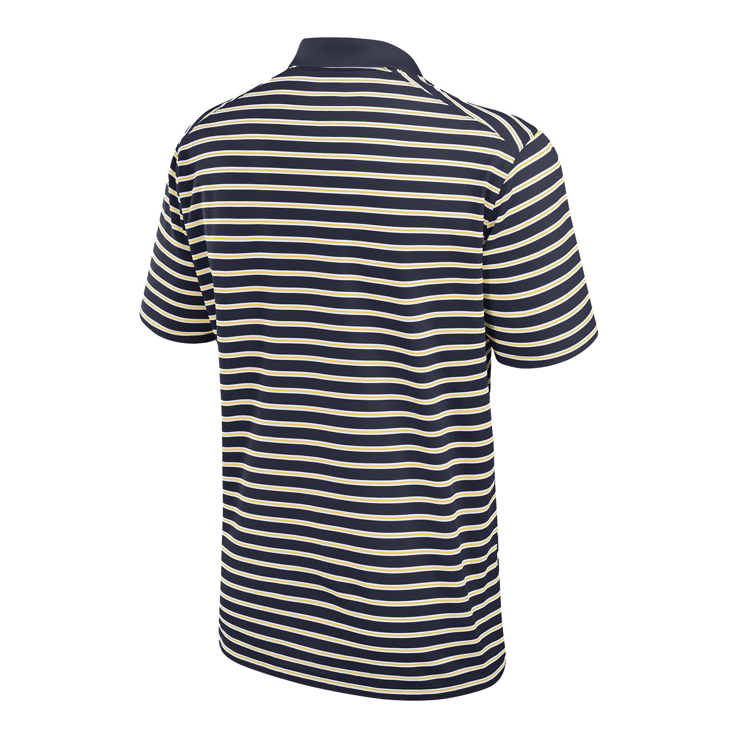 Michigan Wolverines Jordan Striped Polo - Back View