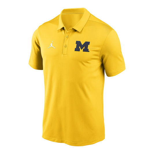 Michigan Wolverines Jordan Primary Logo Polo - Front View